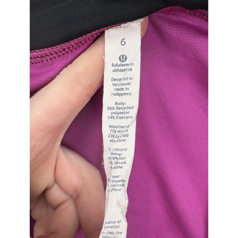 Lululemon Women's Size 6 Purple Wave Run Athletic Shorts - Picture 5 of 11